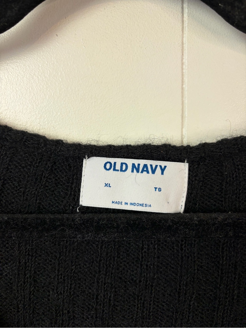 Old Navy Wool Blend Ruffle Cropped Cardigan Sweater size XL Bell Sleeves Goth - Picture 5 of 6